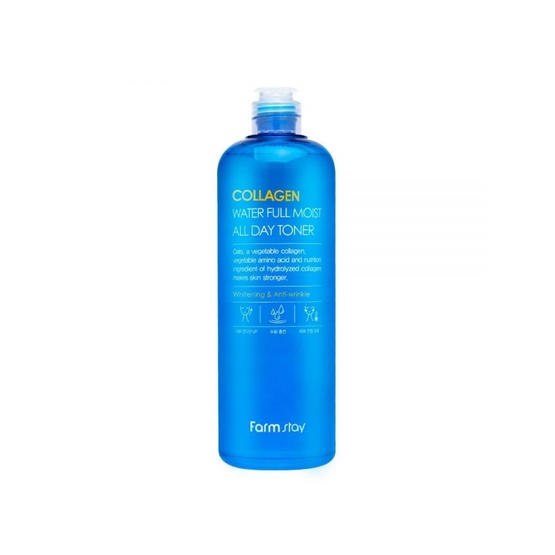 Коллагеновый тонер для ежедневного увлажнения кожи FarmStay Collagen Water Full Moist All Day Toner, 500 мл , фото 1