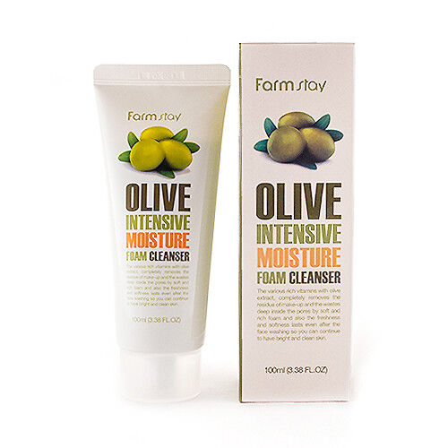 Пінка для вмивання зволожуюча з екстрактом оливи Farmstay Olive Intensive Moisture Foam Cleanser, 100 мл , фото 1