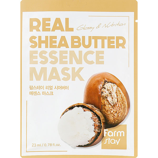 Маска тканевая с маслом ши FarmStay Real Shea Butter Essence Mask, 23 мл , фото 1