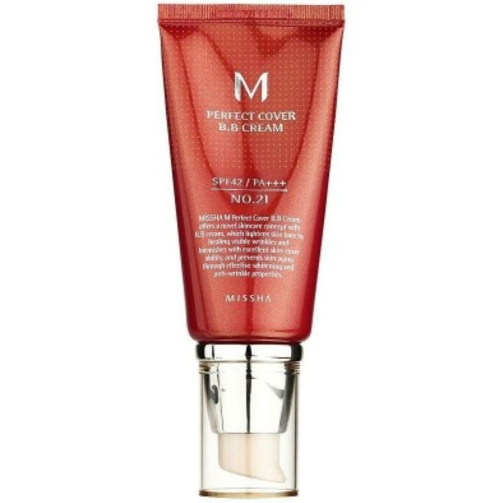 Крем-ВВ Missha Perfect Cover BB Cream SPF42 №21 светлый беж, 50 мл , фото 1