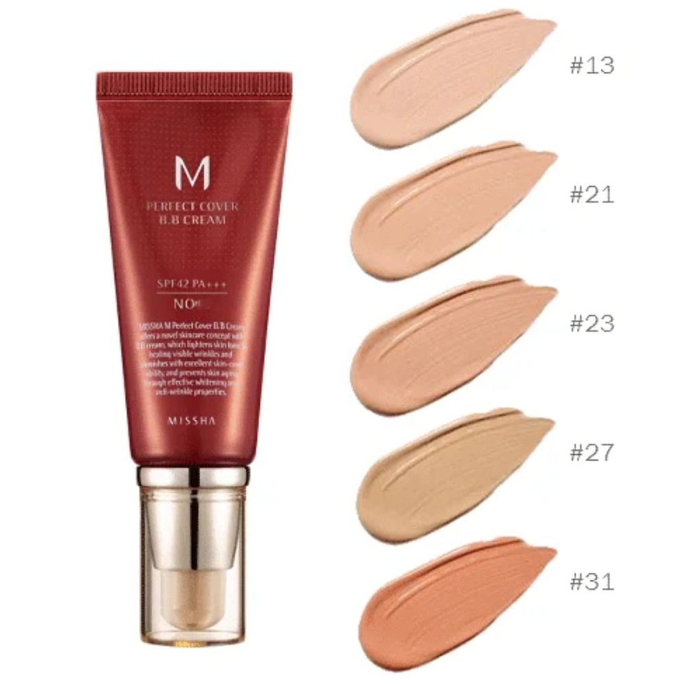 Крем-ВВ Missha Perfect Cover BB Cream SPF42 № 23 натуральний беж, 50 мл , фото 1