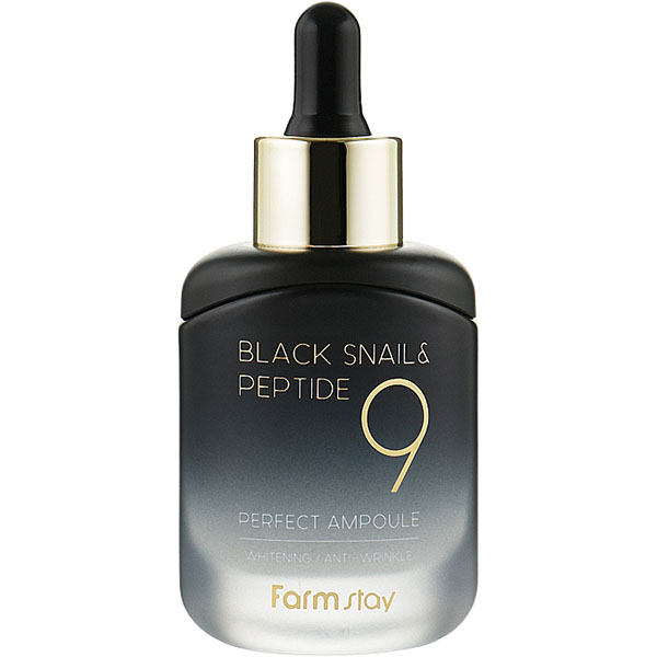 Сироватка антивікова FarmStay Black Snail & Peptide 9 Perfect Ampoule, 35 мл , фото 1