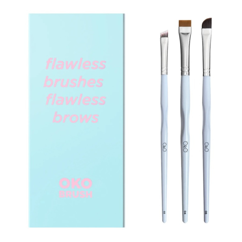 Набір пензликів для брів OKO Flawless Brushes Flawless Brow , фото 1