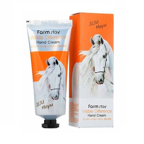 Крем для рук Farmstay на основе конского жира Visible Difference Horse Oil Hand Cream, 100 мл , фото 1