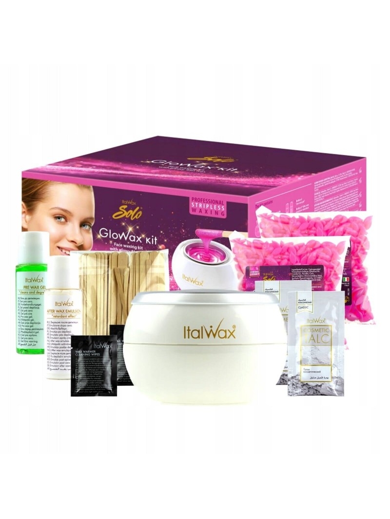 Набір для депіляції обличчя ItalWax Solo GloWax Kit (9 складових) , фото 1