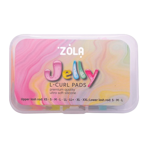 Набор силиконовых бигуди Zola Jelly L-Curl для верхніх та нижніх вій (XS, S, M, L, LL, LL+, XL, XXL) , фото 1