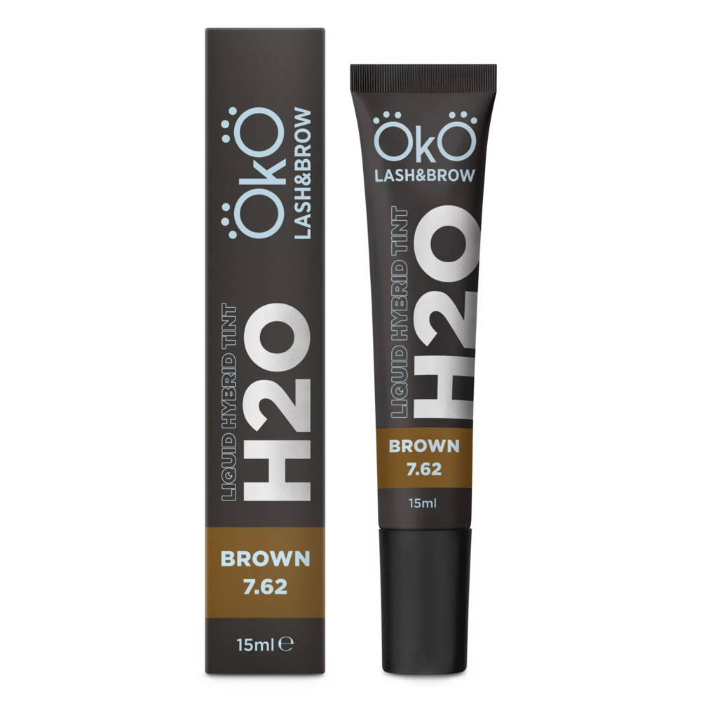 Фарба для брів та вій OKO Liquid Hybrid Tint H2O 7.62 Brown, 15 мл , фото 1