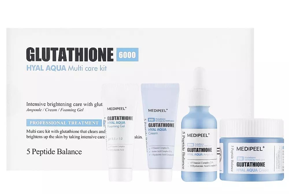 Набір зволожувальних засобів з глутатіоном Medi-Peel Glutathione Hyal Aqua Multi Care Kit , фото 1