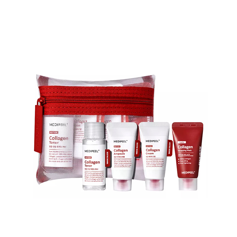 Набор миниатюр средств с коллагеном и лактобактериями Medi-Peel Red Lacto Collagen Skin Care Trial Kit , фото 1