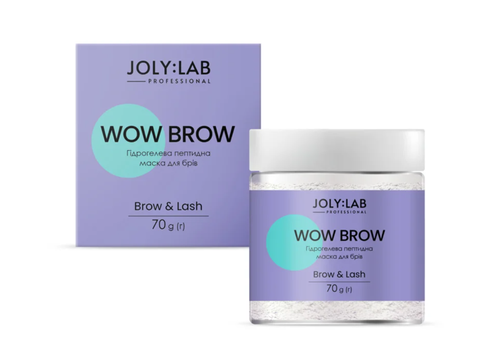 Маска для брів гідрогелева пептидна Joly:Lab Wow Brow 70 г, фото 1