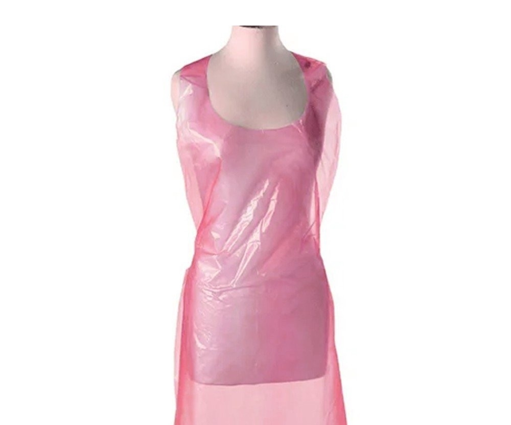 Фартух Panni Mlada™ 0,8х1,25 м (10 шт/пач) з поліетилену, рожевий , фото 1