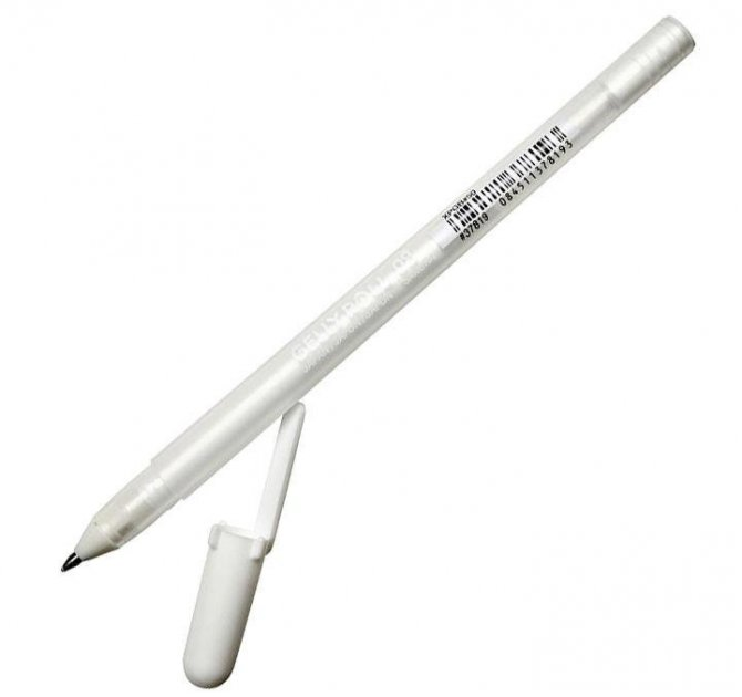 Ручка гелева Touchnew 0.8мм, біла , фото 1