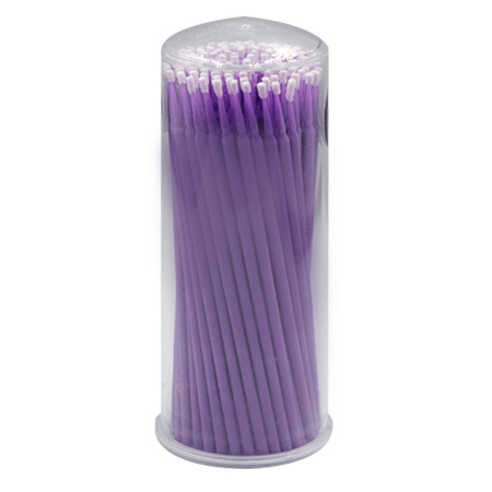 Мікробраші в тубі (100 шт), фіолетові , фото 1