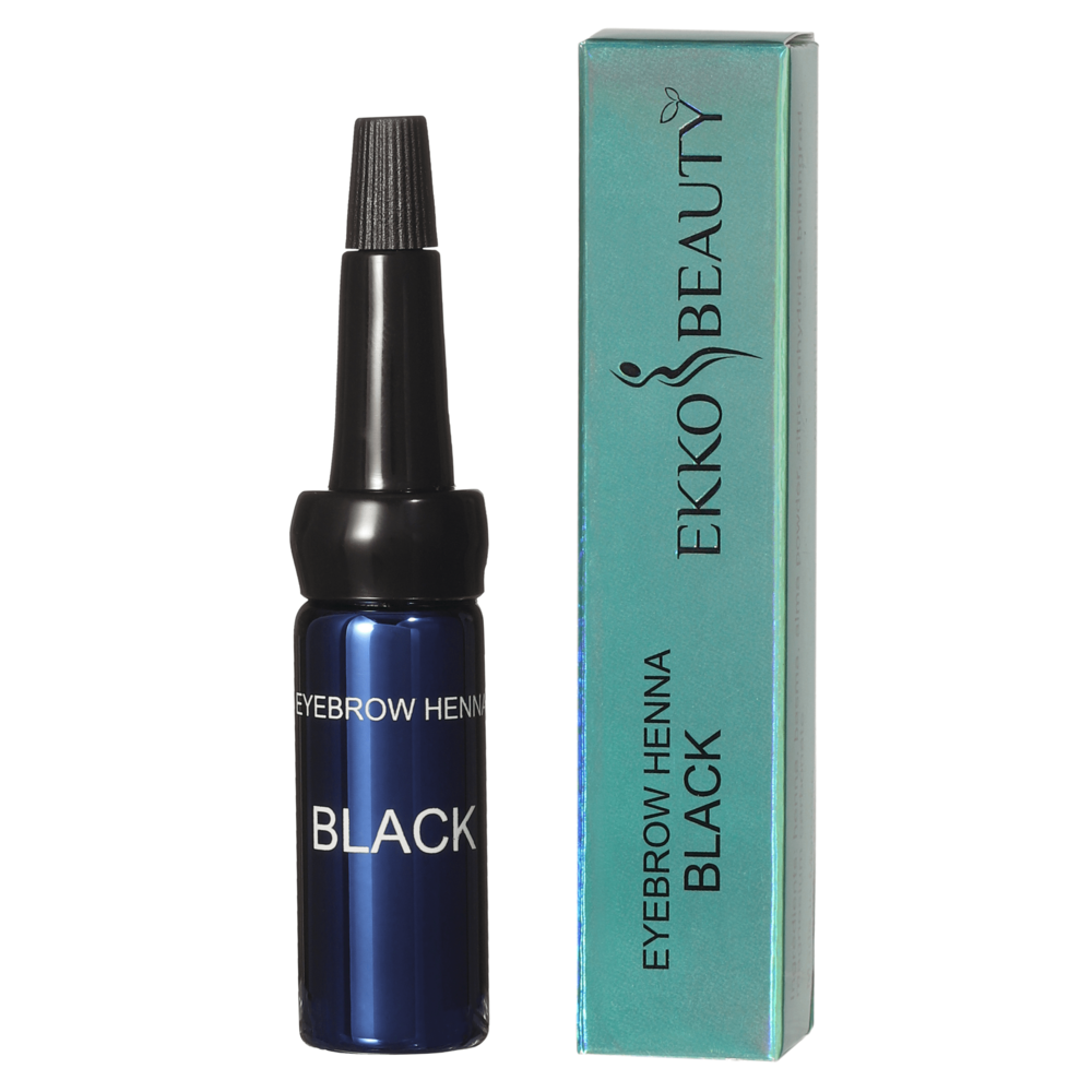 Хна для бровей Ekko Beauty Black, 5 мл , фото 1