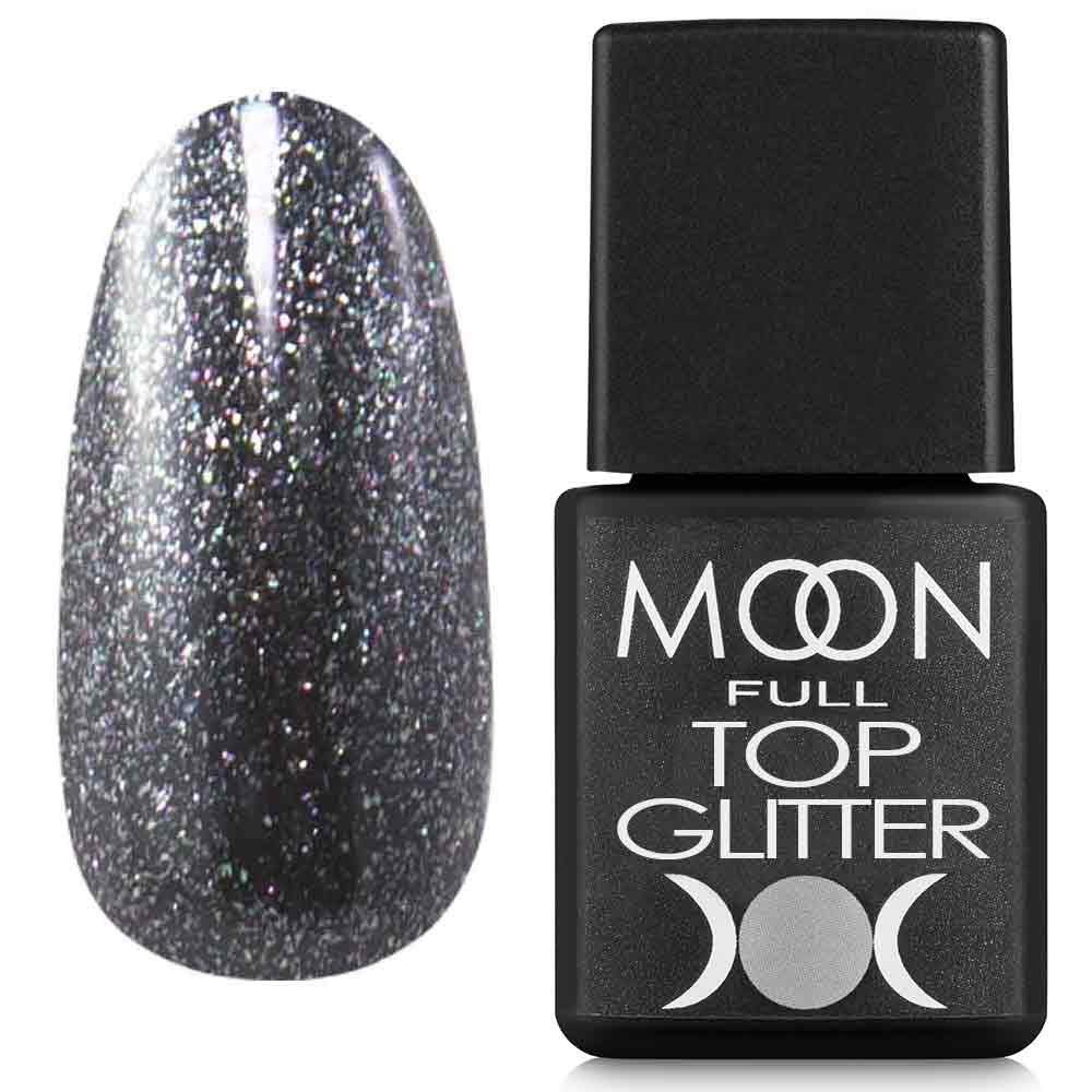 Топ Moon Full Glitter №03 (Silver), 8 мл , фото 1