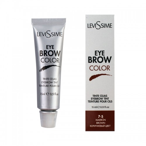 Краска для бровей LeviSsime Eye Brow Color №7.5 Brown/Коричневая 15мл , фото 1