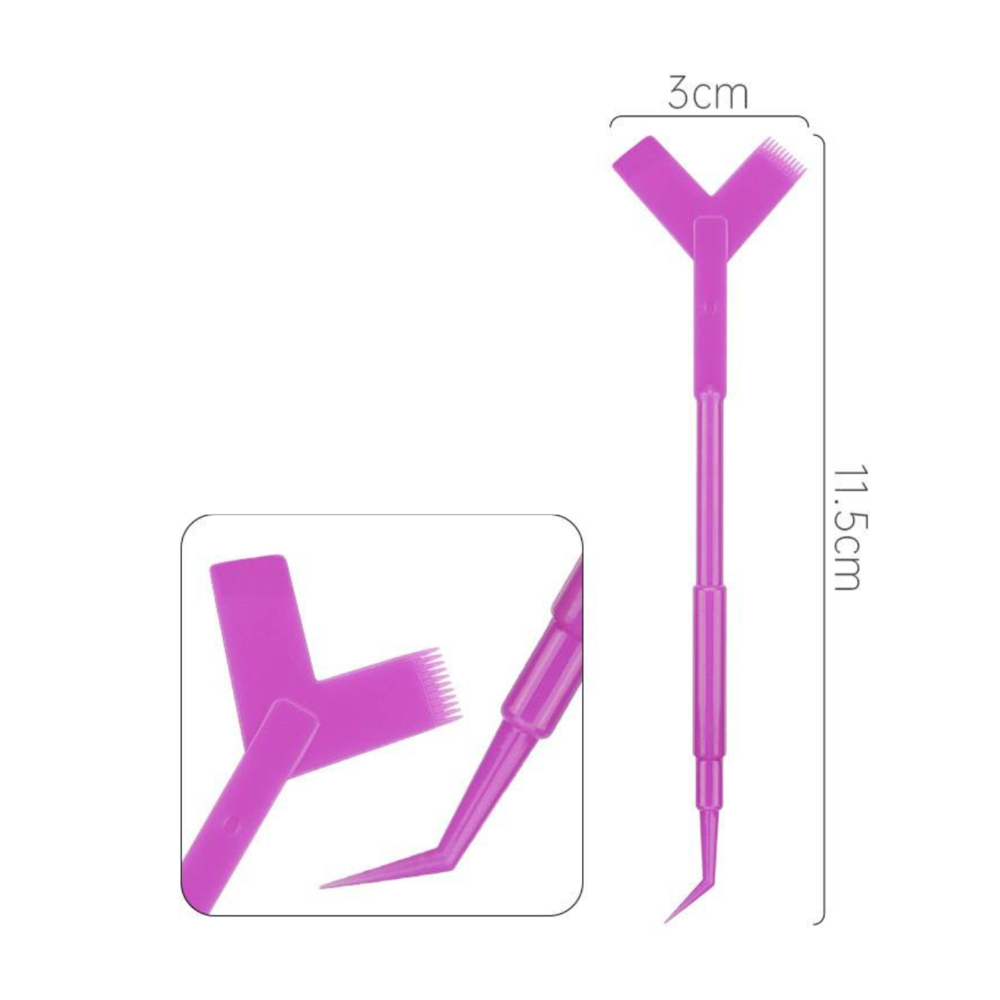 Инструмент для ламинирования и биозавивки ресниц двухсторонний, фиолетовый , фото 1