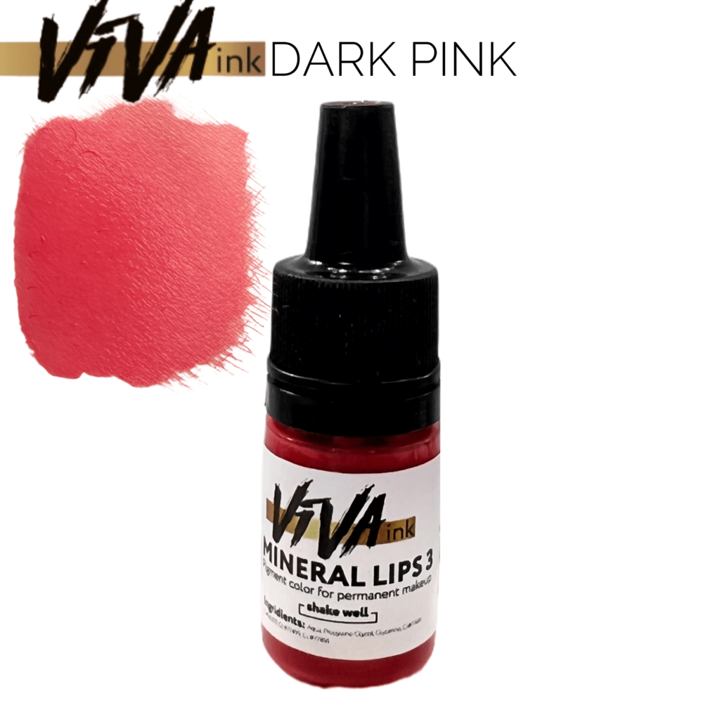 Пигмент Viva M3 Lips Dark Pink для перманентного макияжа 6мл , фото 1