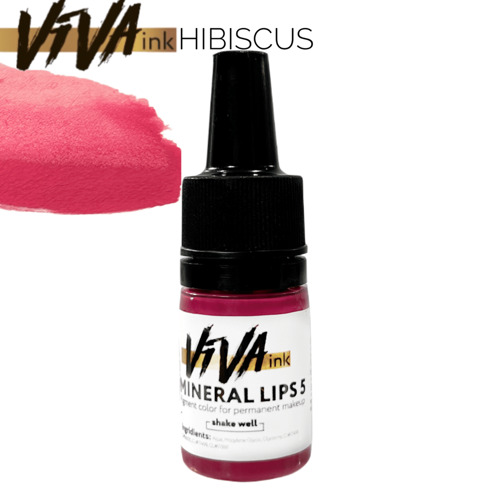 Пігмент Viva Lips M5 Hibiscus для перманентного макіяжу, 6мл , фото 1