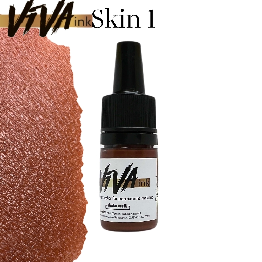 Пігмент Viva Skin 1 для перманентного макіяжу, 6мл , фото 1