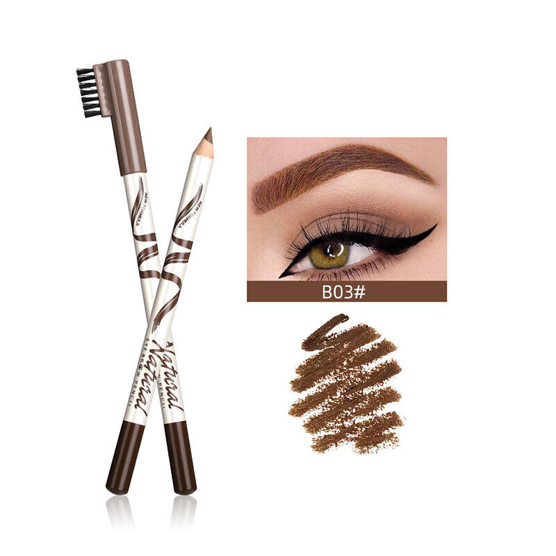 Карандаш для бровей Menow Natural Eyeliner №3, коричневый , фото 1