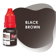 Пигмент WizArt Organic Black Brown для перманентного макияжа бровей, 5мл, фото 1