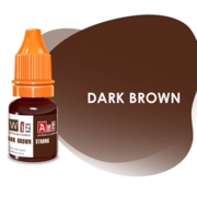 Пигмент WizArt Strong Dark Brown для перманентного макияжа бровей, 5мл, фото 1