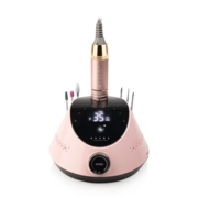 Фрезер для маникюра BUCOS Nail Drill X2 PRO 65W 35000 об. + 6 фрез, розовый, фото 3