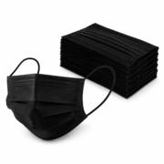 Маски одноразовые (50 шт/уп), черные, фото 1
