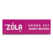 Набор хны Zola Henna Set 2,5г*4 шт, warm brown, фото 1