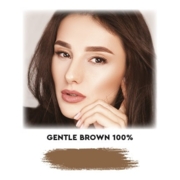 Фарба для брів Okis Brow Gentle Brown з екстрактом хни, без окисника, 5 мл, фото 2