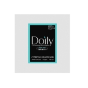 Серветки в пачці Doily® Infinity 20х20 см зі спанлейсу 40 г/м2 (100 шт/пач). Текстура: гладка, фото 1