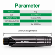 Машинка Mast P10 Pen WQ367-6/17, розовая, фото 7