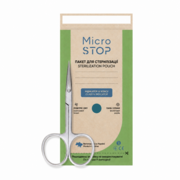 Пакеты для стерилизации Microstop Eco с индикатором 4 класса 75*150 (100шт/уп) зеленые, фото 1