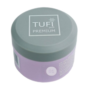 Гель моделирующий TUFI profi Premium Builder Gel №01 Milky UV, 15 г, фото 1