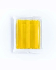Мікробраші в пакеті головка велика, жовті (100шт), фото 3