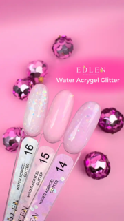 Акригель Edlen Water Glitter №16, 9  мл, фото 2