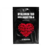 Маска-детокс тканинна з екстрактом троянди Medi Peel Hyaluron Rose Energy Tox Ampoule Mask, 1 шт, фото 1