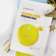 Маска тканевая для лица витаминная с ниацинамидом Medi Peel Vitamin Bomb Refreshing Mask, 25 мл, фото 2