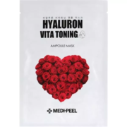 Маска для выравнивания тона кожи с пептидами Medi Peel Hyaluron Vita Toning Ampoule Mask, 30 мл, фото 1