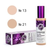 Тональна основа з пептидами Enough 8 Peptide Full Cover Perfect Foundation №13 SPF50 + PA +++, 100 мл, фото 2