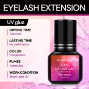 Клей UV для наращивания ресниц Arison Lashes Plus Strong 5 мл, фото 2