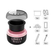 Набір для депіляції з міні-воскоплавом Lovely Brows з USB рожевий, фото 1