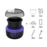 Набір для депіляції з міні-воскоплавом Lovely Brows з USB фіолетовий, фото 1