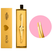 Пінцет для брів Lendi Golden Spark скошений , фото 1