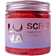 Скраб для рук та ніг Luna Scrub Sweet Bubble Kiss жуйка 200 мл, фото 1