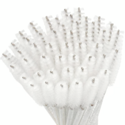 Щіточка для вій нейлонова глітерна прозора (50шт/уп), фото 2