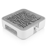 Витяжка для манікюру та педикюру Musson X2 72W з вугільним НЕРА-фільтром, срібляста, фото 1