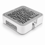 Вытяжка для маникюра и педикюра Musson X2 72W с угольным НЕРА-фильтром серебристая, фото 1