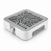 Вытяжка для маникюра и педикюра Musson X2 72W с угольным НЕРА-фильтром серебристая, фото 6